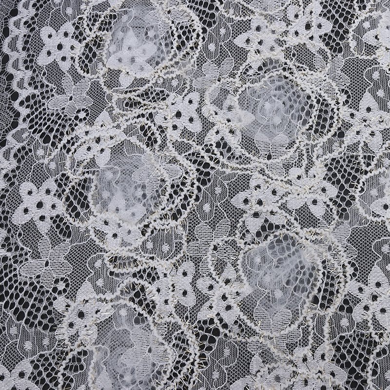 Lace Fabric Dress Stripe Polyester for Women's Wear Wholesale Supplier 16